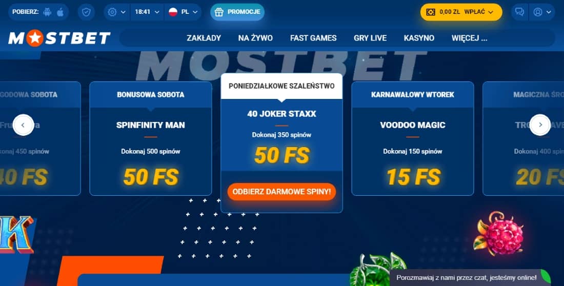 Система бонусов казино Mostbet